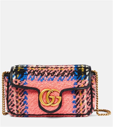 gucci marmont tweed bag|gg marmont handbags.